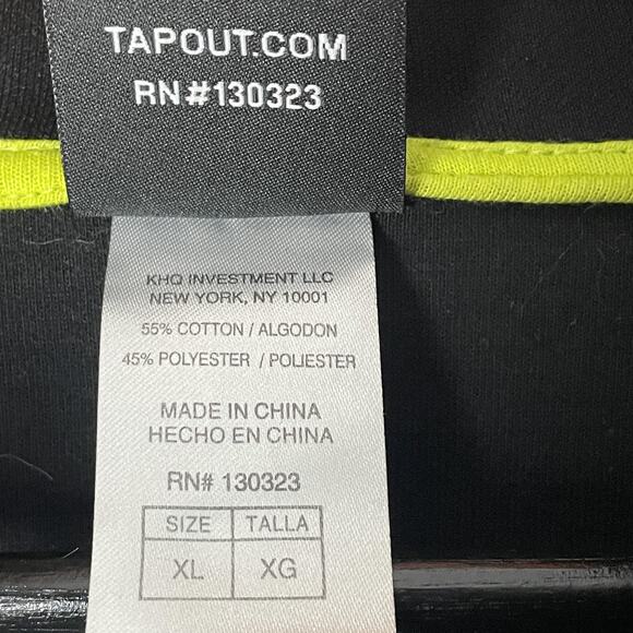 Tapout Jacket Mens XL Black Gray Camo Full Zip Track Athletic MMA Style - Picture 10 of 11